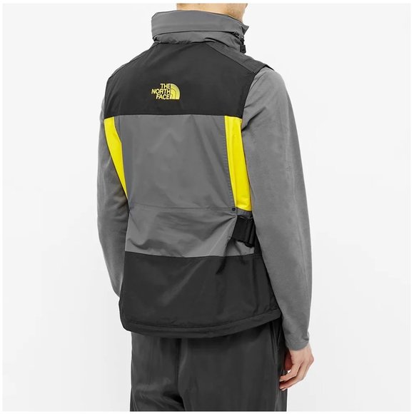The North Face STEEP TECH Unisex Apogee Hooded Shell Ski Vest Yellow/Black  NEW - Picture 10 of 14